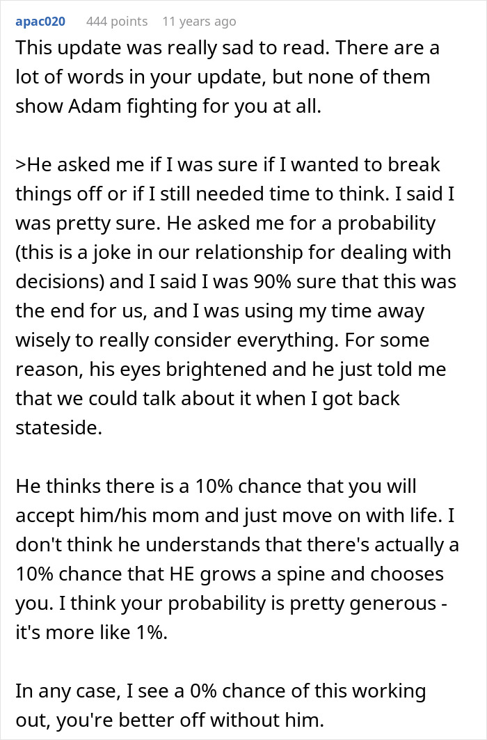 Future MIL Spends Years Sabotaging Son’s Relationship, Pushes His Fiancée Close To Calling It Quits Future MIL Spends Years Sabotaging Son’s Relationship, Pushes His Fiancée Close To Calling It Quits