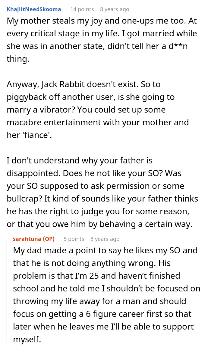 Mom Tries To Score A Free Wedding On Daughter’s Big Day, Gets Shut Down Fast By Furious Bride-To-Be Mom Tries To Score A Free Wedding On Daughter’s Big Day, Gets Shut Down Fast By Furious Bride-To-Be