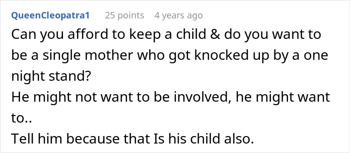 A comment on friends finding out spouses are sleeping together, asking about affordability of being a single mother. A comment on friends finding out spouses are sleeping together, asking about affordability of being a single mother.