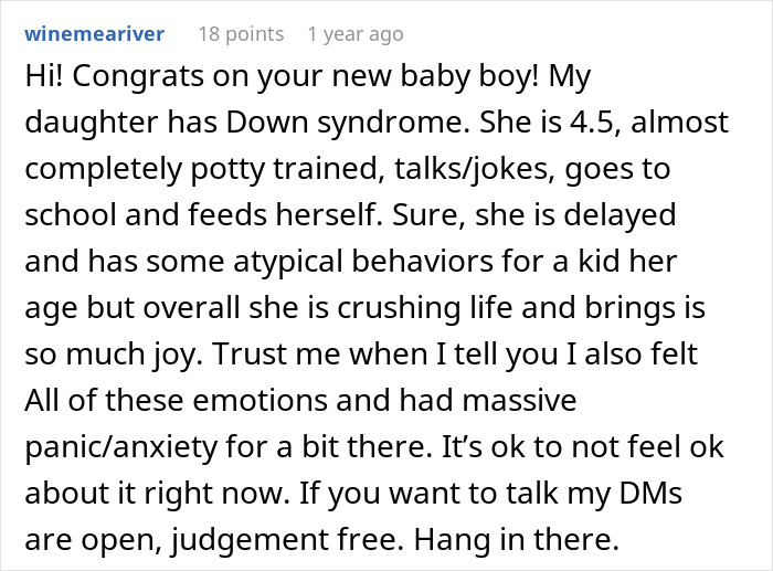 A parent shares a heartwarming update about their baby with Down syndrome, offering support and encouragement.