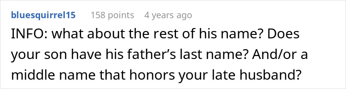 Widow Refuses To Honor Promise To Name Baby After Husband, Grieving MIL Livid And Confronts Her
