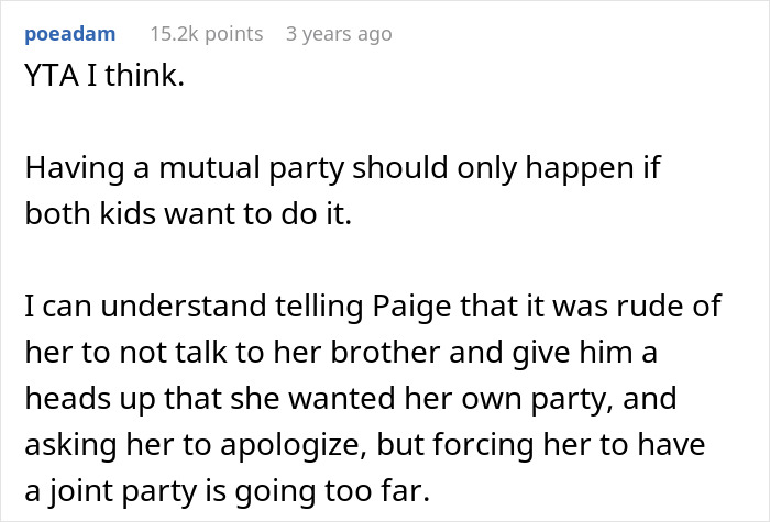 14YO Wants An All-Girls Birthday And Excludes Her Twin Brother, Mom Steps In And Cancels It 14YO Wants An All-Girls Birthday And Excludes Her Twin Brother, Mom Steps In And Cancels It
