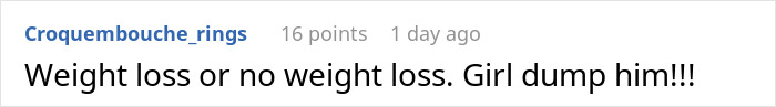 Woman Uses Her Disgust With Her Boyfriend As Inspiration To Lose Weight Woman Uses Her Disgust With Her Boyfriend As Inspiration To Lose Weight