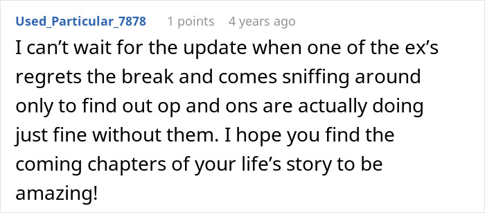 An encouraging comment about the new relationship after spouses sleeping together. An encouraging comment about the new relationship after spouses sleeping together.