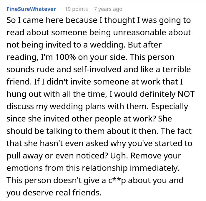 Woman Thinks She’s Found A Bestie At Work, Her Wedding Invite List Reveals She’s Just A Coworker Woman Thinks She’s Found A Bestie At Work, Her Wedding Invite List Reveals She’s Just A Coworker