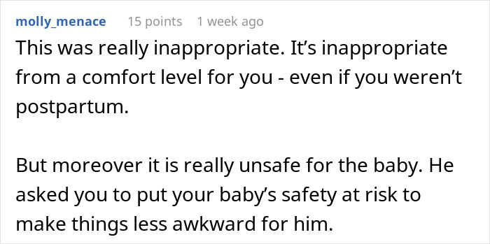Woman's decision making and baby's safety at risk; wife forced to confront in-laws to defend marital bed.