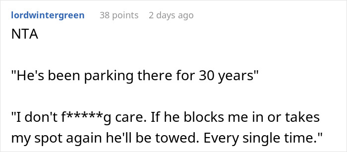 Churchgoer's Longtime Parking Habit Backfires When Driver Refuses To Clear The Way For His Car Churchgoer's Longtime Parking Habit Backfires When Driver Refuses To Clear The Way For His Car