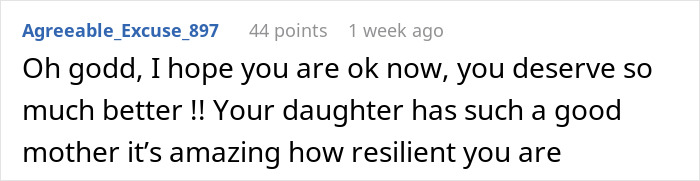 A Reddit comment from Agreeable_Excuse_897 supporting the wife, stating she deserves better after the husband's miscommunication.