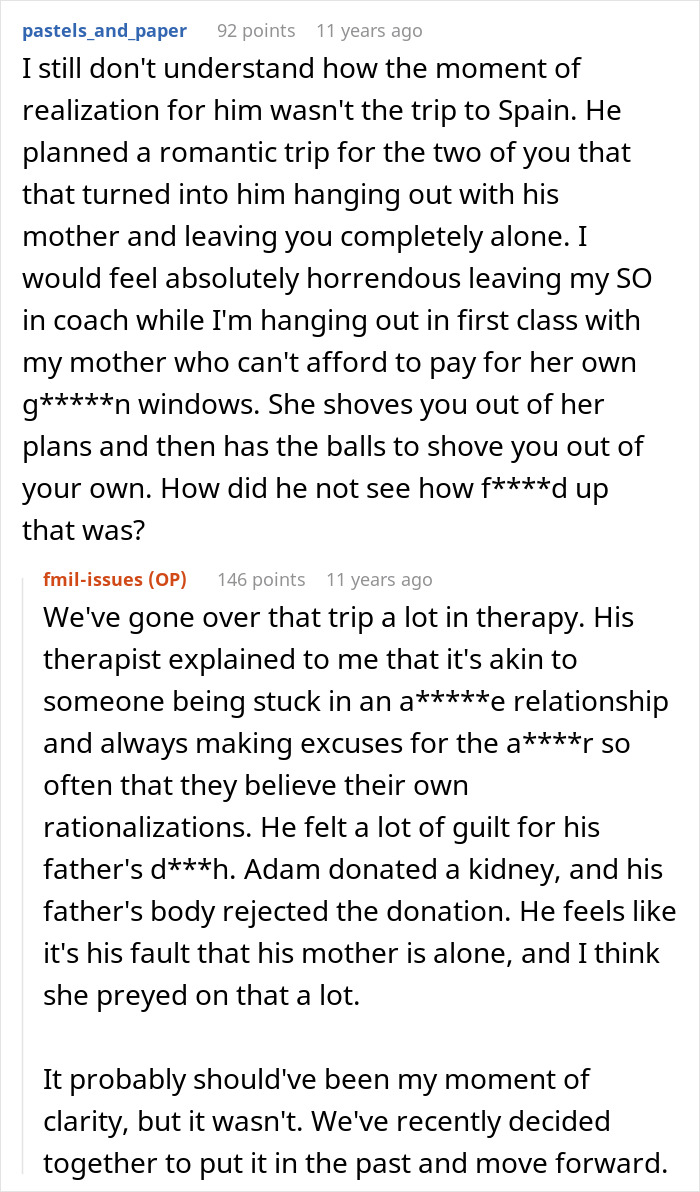 Future MIL Spends Years Sabotaging Son’s Relationship, Pushes His Fiancée Close To Calling It Quits Future MIL Spends Years Sabotaging Son’s Relationship, Pushes His Fiancée Close To Calling It Quits