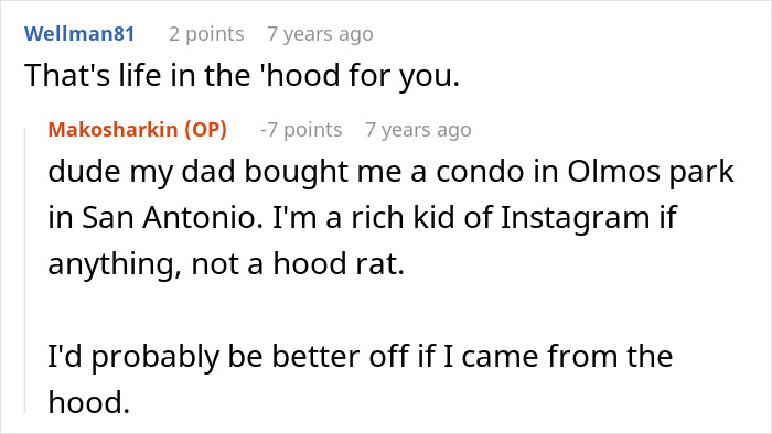 A Reddit comment where a user defends their background, contrasting it with the perceived implications of an open relationship. A Reddit comment where a user defends their background, contrasting it with the perceived implications of an open relationship.