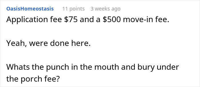 Renter Shocked By Entitled Landlord Charging Fees For Application, Working From Home, And Moving In Renter Shocked By Entitled Landlord Charging Fees For Application, Working From Home, And Moving In
