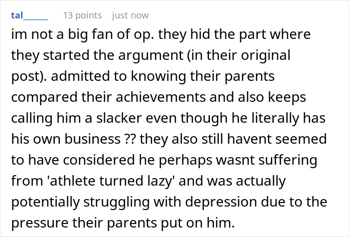 Woman Gives Brother A Harsh Reality Check After His Insane Take On Her Life