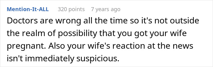 Husband Starts Questioning Everything After Wife Announces Pregnancy: “This Shouldn’t Be Possible” Husband Starts Questioning Everything After Wife Announces Pregnancy: “This Shouldn’t Be Possible”