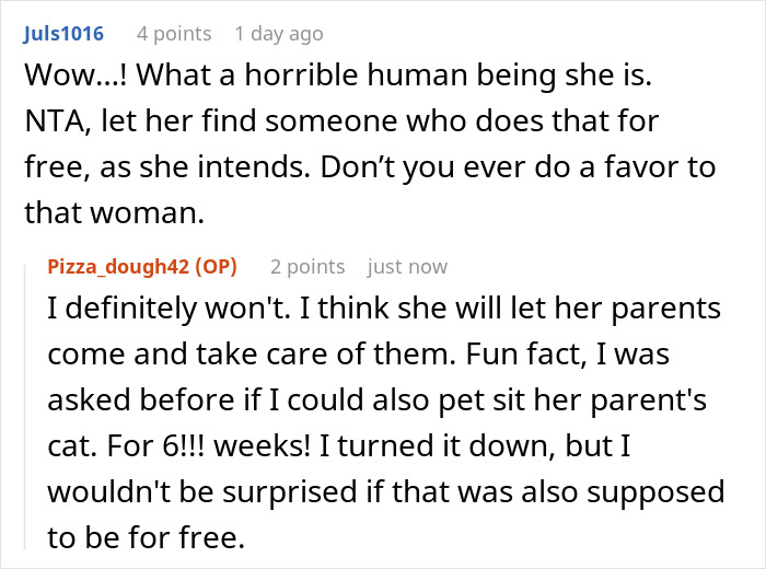 “I Don’t Actually Intend To Give Any Compensation”: Homeowner Says Free Lodging Is Fair For Cat Care “I Don’t Actually Intend To Give Any Compensation”: Homeowner Says Free Lodging Is Fair For Cat Care