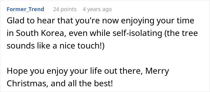 Screenshot of a comment from Former_Trend wishing well to a woman who adopted her sisters baby. Screenshot of a comment from Former_Trend wishing well to a woman who adopted her sisters baby.