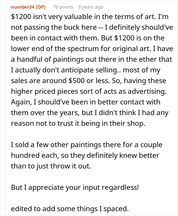 Store Owner Asks Artist To Talk To Her Through A Lawyer Thinking It Would Scare Them But She Gets A Letter Store Owner Asks Artist To Talk To Her Through A Lawyer Thinking It Would Scare Them But She Gets A Letter