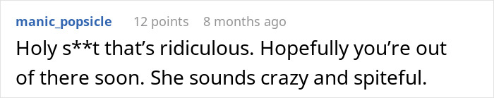 A comment about a laptop hidden out of spite, calling the situation ridiculous and spiteful. A comment about a laptop hidden out of spite, calling the situation ridiculous and spiteful.