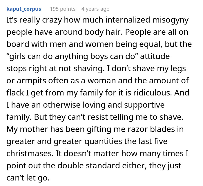 Woman Loses Rose-Tinted Glasses For BF After He Mocks Her Leg Hair Due To His Friends' Comments Woman Loses Rose-Tinted Glasses For BF After He Mocks Her Leg Hair Due To His Friends' Comments