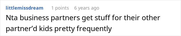 A comment on the story where Grandma accuses a person of buying their stepson's love with gifts.