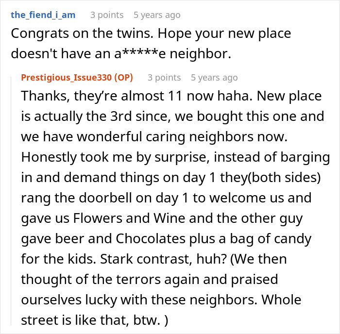 A Reddit thread discussing new parents, rude neighbor, and an illegal antenna being used against them. A Reddit thread discussing new parents, rude neighbor, and an illegal antenna being used against them.