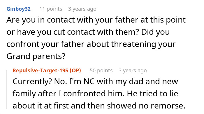 A Reddit comment section discussing a woman choosing to be adopted by her stepmom and her brother refusing her inheritance. A Reddit comment section discussing a woman choosing to be adopted by her stepmom and her brother refusing her inheritance.