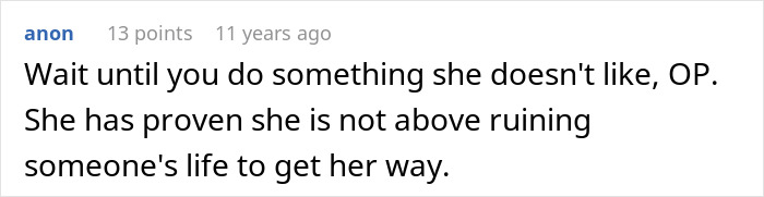 A warning about a wife's jealousy escalating into a secret police call and deportation, highlighting her willingness to ruin lives.