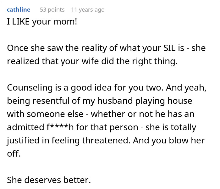 A comment about a wife's jealousy and secret police call ending in deportation, suggesting counseling for the couple.