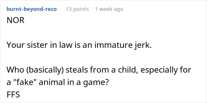Adult Aunt Thinks It’s Okay To Steal From A Child, Gets Furious When Her Mom Fixes It Adult Aunt Thinks It’s Okay To Steal From A Child, Gets Furious When Her Mom Fixes It