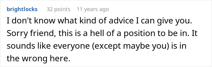 A screenshot showing a Reddit comment offering advice on a situation involving a wife's jealousy and deportation.