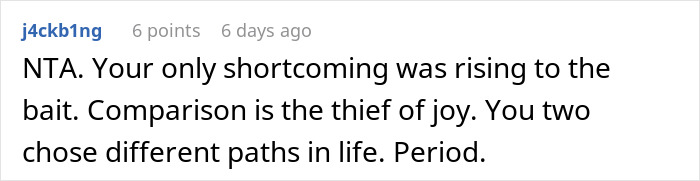 Woman Gives Brother A Harsh Reality Check After His Insane Take On Her Life