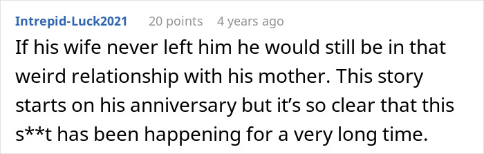 Mom Treats Son Like Her Stand-In Husband For Years, His Real Wife Eventually Quits The Role Mom Treats Son Like Her Stand-In Husband For Years, His Real Wife Eventually Quits The Role