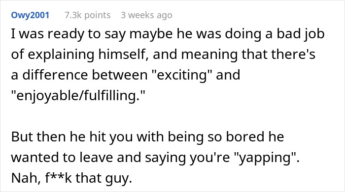 BF Calls His Nights With GF Boring, She Realizes Their Cozy Relationship May Not Feel Same To Him BF Calls His Nights With GF Boring, She Realizes Their Cozy Relationship May Not Feel Same To Him