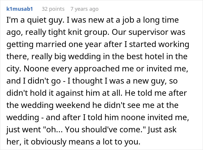 Woman Thinks She’s Found A Bestie At Work, Her Wedding Invite List Reveals She’s Just A Coworker Woman Thinks She’s Found A Bestie At Work, Her Wedding Invite List Reveals She’s Just A Coworker