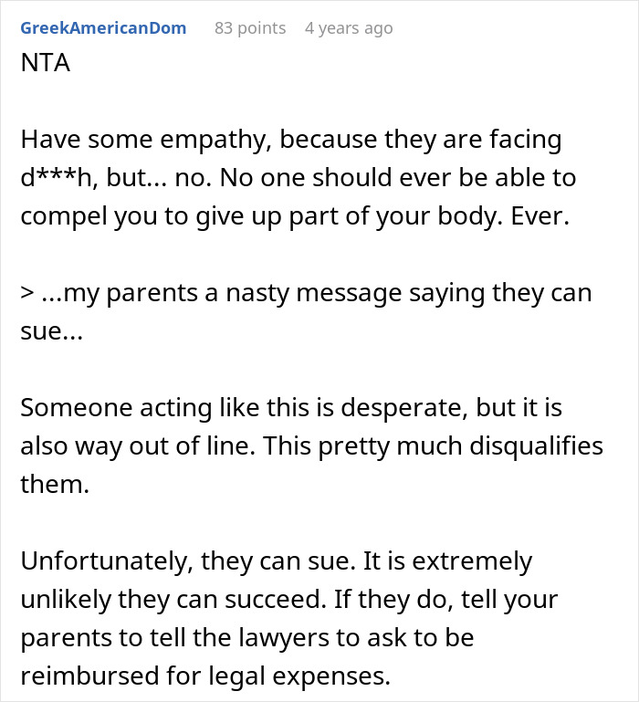 A lengthy comment on a forum about an adopted teen's birth parents' sudden demand and potential legal action. A lengthy comment on a forum about an adopted teen's birth parents' sudden demand and potential legal action.