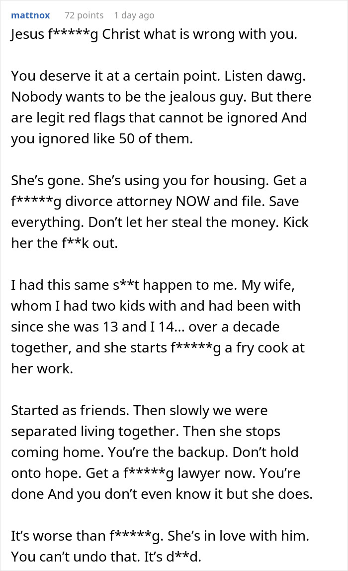 A man finds his wife's secret conversations, leading to discussions about marital issues and needed support. A man finds his wife's secret conversations, leading to discussions about marital issues and needed support.