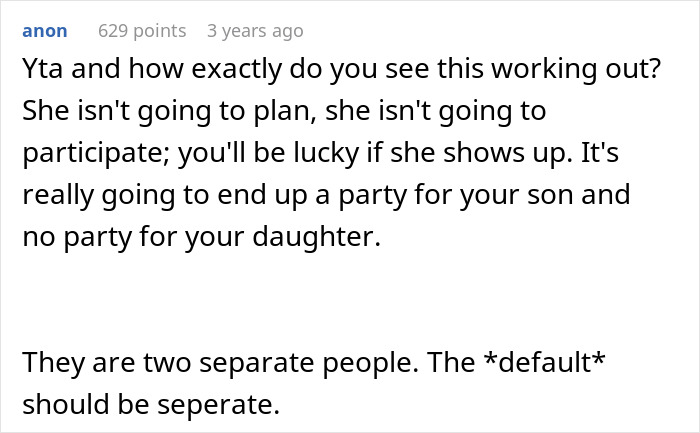 14YO Wants An All-Girls Birthday And Excludes Her Twin Brother, Mom Steps In And Cancels It 14YO Wants An All-Girls Birthday And Excludes Her Twin Brother, Mom Steps In And Cancels It