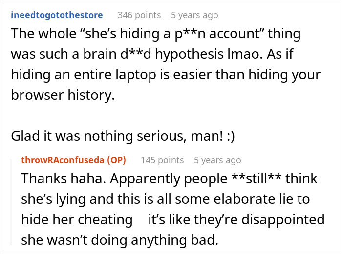 The Internet has crazy theories about a man’s fiancée and her fancy laptop, none of them are right. The Internet has crazy theories about a man’s fiancée and her fancy laptop, none of them are right.