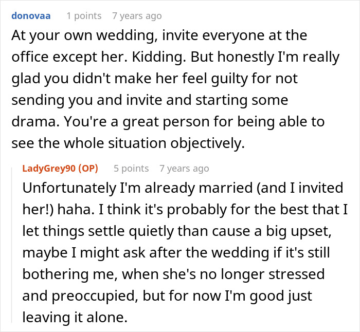 Woman Thinks She’s Found A Bestie At Work, Her Wedding Invite List Reveals She’s Just A Coworker Woman Thinks She’s Found A Bestie At Work, Her Wedding Invite List Reveals She’s Just A Coworker