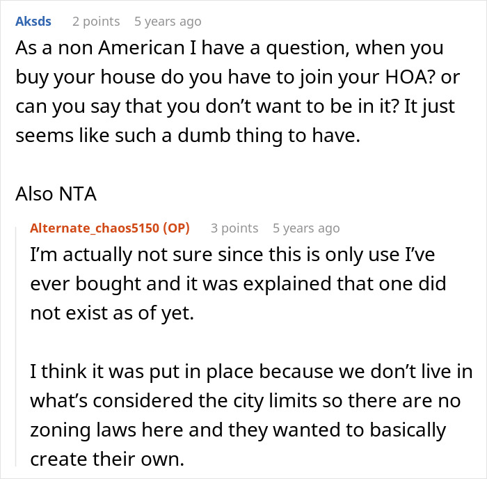 Man owns his home and land free of HOA rules, neighbors make it their business for years, discussion of joining HOA. Man owns his home and land free of HOA rules, neighbors make it their business for years, discussion of joining HOA.