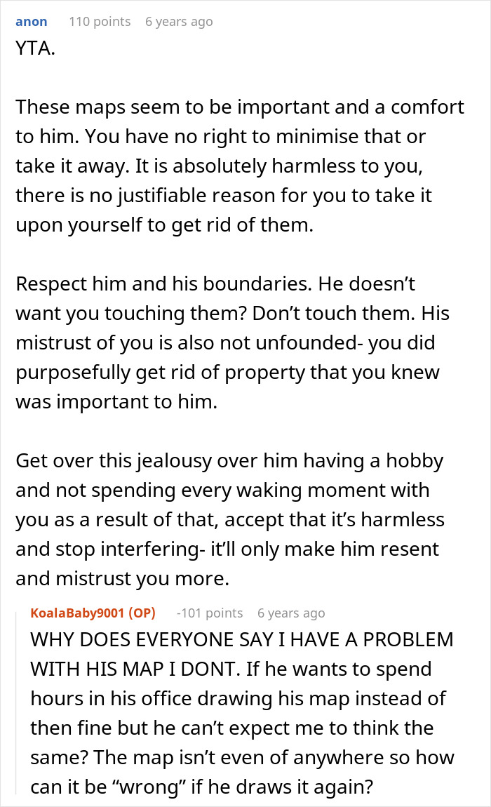 A Reddit discussion focusing on a woman's actions and a guy's house boundaries being ignored.