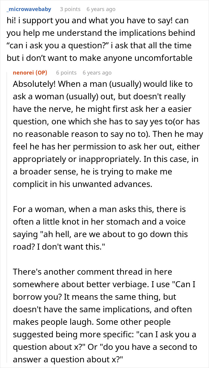 A screenshot of a Reddit thread about a coworker asking if someone is married or single, after receiving her number for tech help.