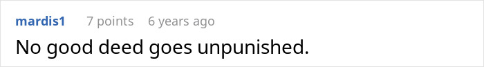 A comment about good deeds in the context of a man in debt due to his cheater wife. A comment about good deeds in the context of a man in debt due to his cheater wife.