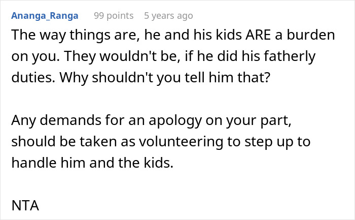 A screenshot of a comment from Ananga_Ranga about a grieving guy treating WFH job like babysitting service. A screenshot of a comment from Ananga_Ranga about a grieving guy treating WFH job like babysitting service.