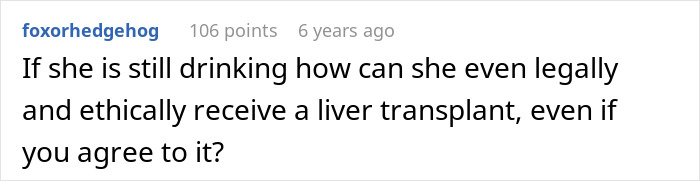 Alcoholic Mom Treats 28YO Daughter Like She's Disposable, Demands Her Liver After Ruining Her Own Alcoholic Mom Treats 28YO Daughter Like She's Disposable, Demands Her Liver After Ruining Her Own