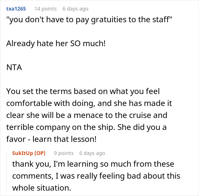 Friend Offers Woman A Cheap Trip, Decides To Cancel After She Immediately Starts Planning To Break Rules Friend Offers Woman A Cheap Trip, Decides To Cancel After She Immediately Starts Planning To Break Rules