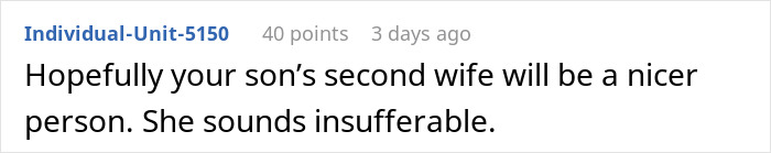 Another comment regarding the MIL and DIL's petty coffee order issue and the son's apology demand.