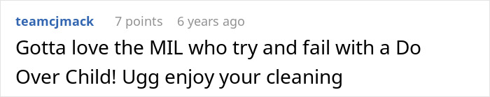A comment about Future Grandma's baby's First Christmas plans, referencing a MIL who tries to relive parenthood. A comment about Future Grandma's baby's First Christmas plans, referencing a MIL who tries to relive parenthood.