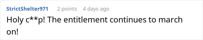 A comment expressing disbelief at the entitled woman's continuing demands to the photographer.
