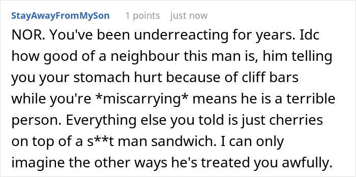 A comment on a post about a husband who left a pregnant woman, expressing shock at the man's behavior. A comment on a post about a husband who left a pregnant woman, expressing shock at the man's behavior.