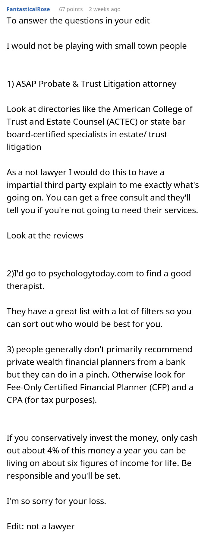 Grandparents Leave 5.2 Million To 17YO In Will, Estranged Uncle Tries To Prove It Was Manipulated Grandparents Leave 5.2 Million To 17YO In Will, Estranged Uncle Tries To Prove It Was Manipulated